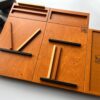 LapPad – ergonomiczna podstawka pod laptopa w kolorze Oregon z jasnymi i czarnymi uchwytami do organizacji